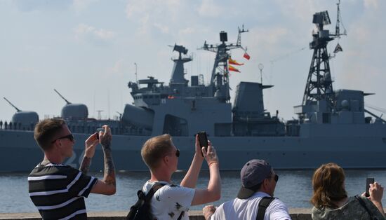 Russia Navy Day Parade Rehearsal 
