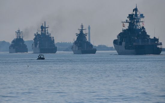 Russia Navy Day Parade Rehearsal 