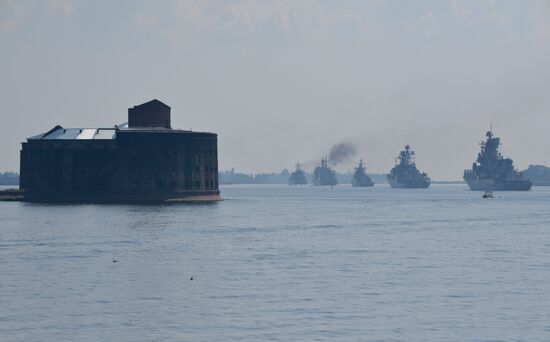 Russia Navy Day Parade Rehearsal 