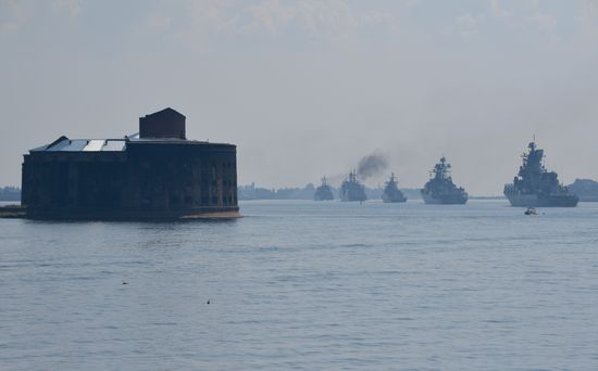 Russia Navy Day Parade Rehearsal 