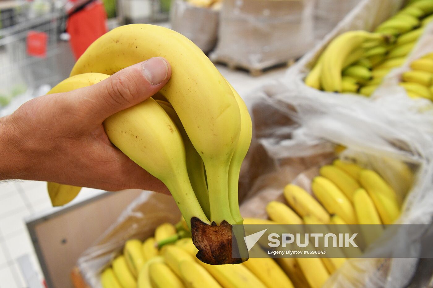 Selling bananas in Moscow