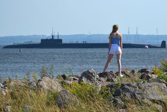 Russia Navy Day Preparations