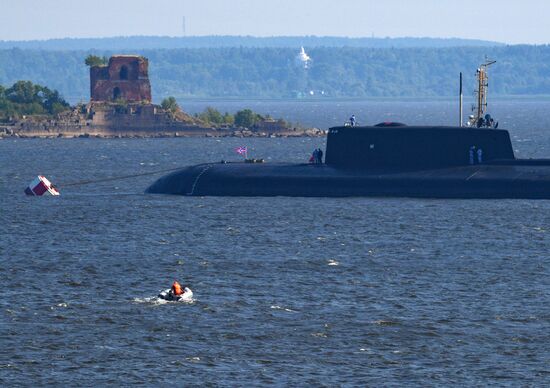 Russia Navy Day Preparations