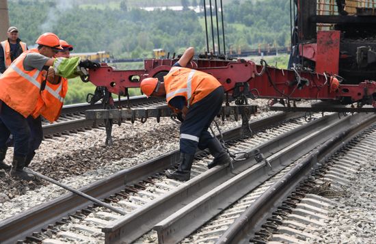 Russia Trans-Siberian Railway Renovation Work