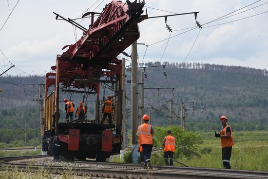 Russia Trans-Siberian Railway Renovation Work