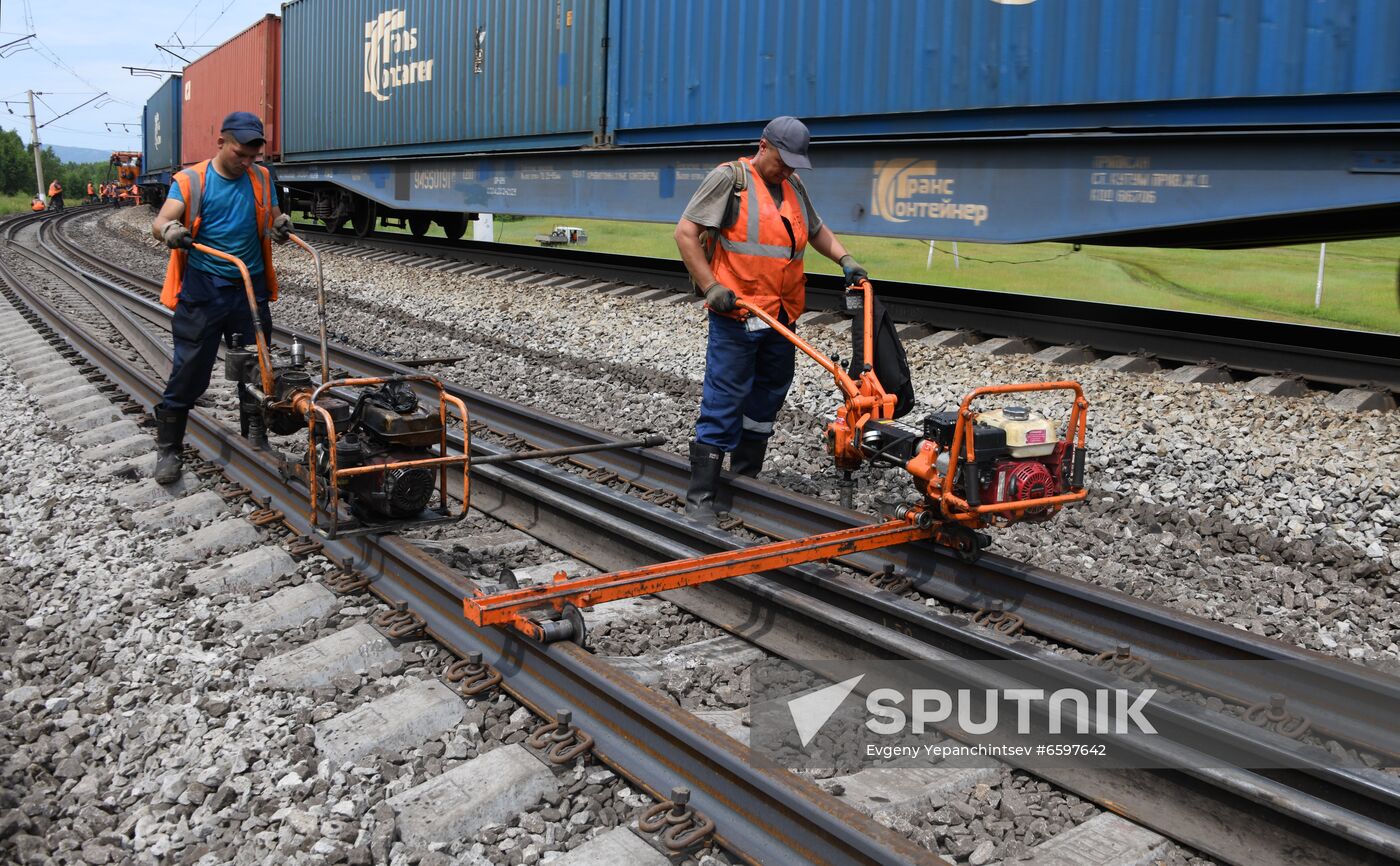 Russia Trans-Siberian Railway Renovation Work
