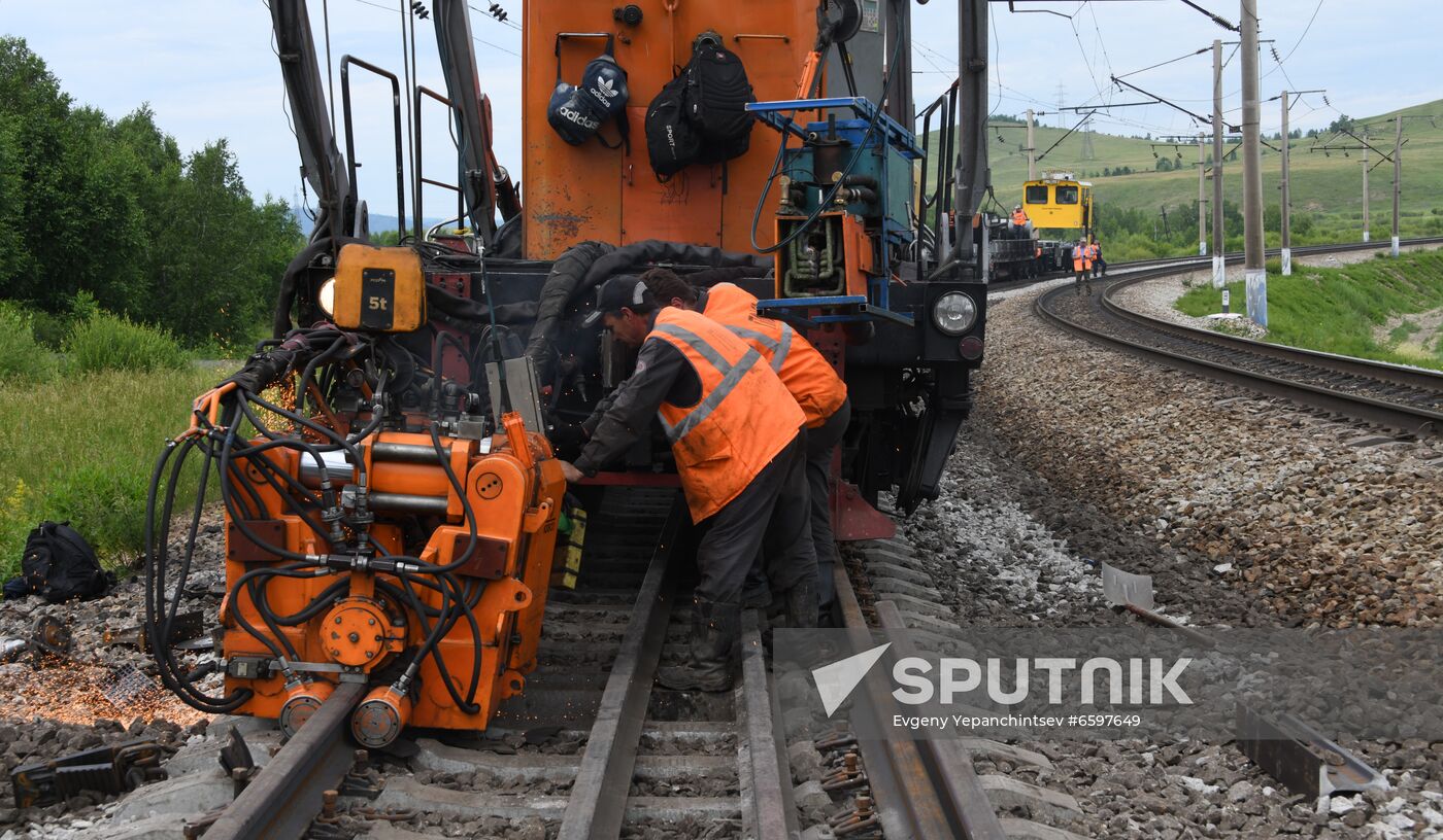 Russia Trans-Siberian Railway Renovation Work