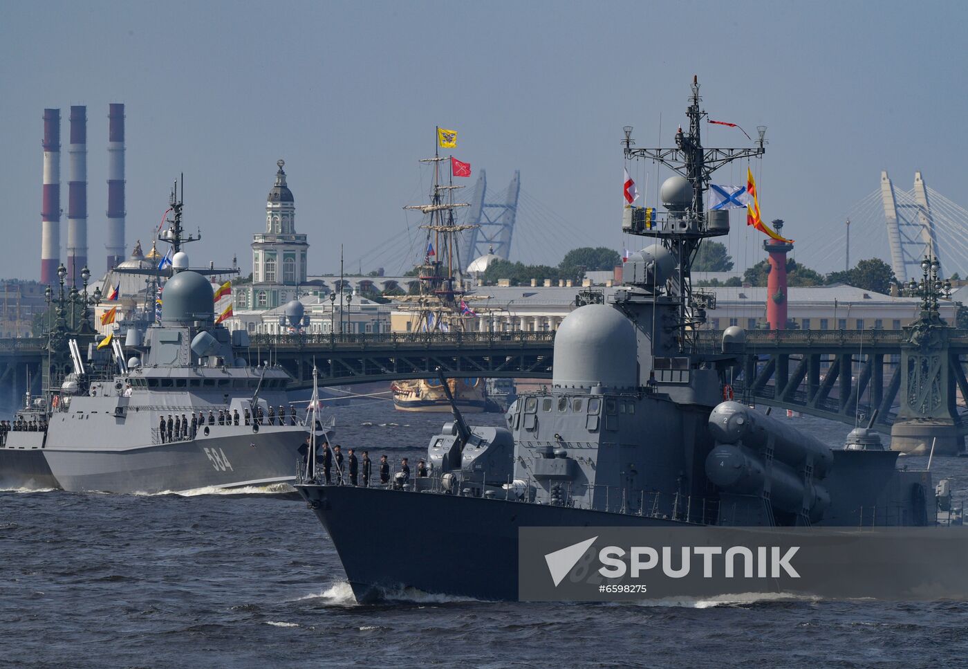 Russia Navy Day Parade Rehearsal