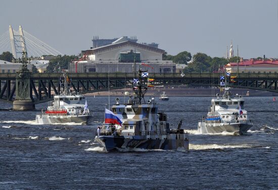 Russia Navy Day Parade Rehearsal