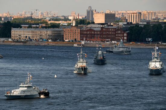 Russia Navy Day Parade Rehearsal