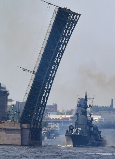 Russia Navy Day Parade Rehearsal