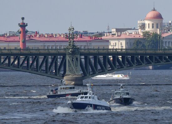 Russia Navy Day Parade Rehearsal