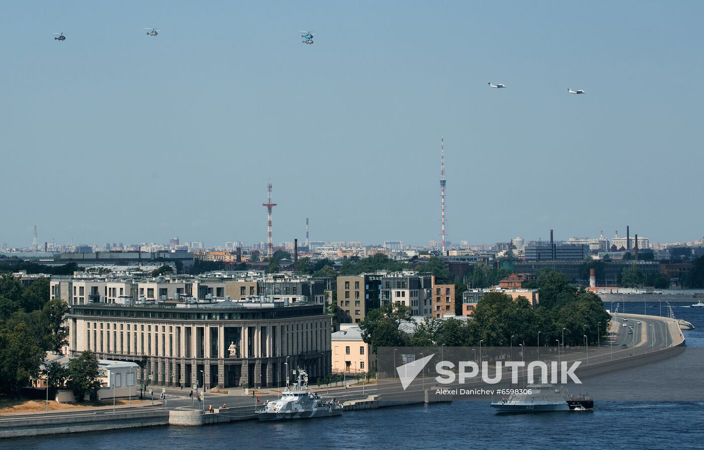 Russia Navy Day Parade Rehearsal