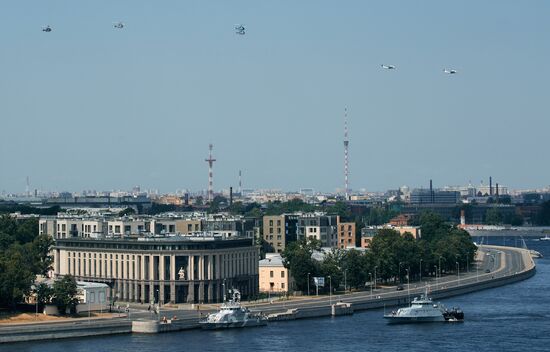 Russia Navy Day Parade Rehearsal