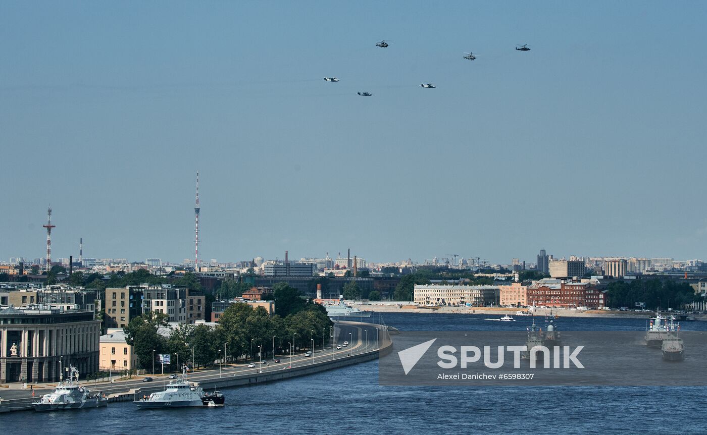 Russia Navy Day Parade Rehearsal