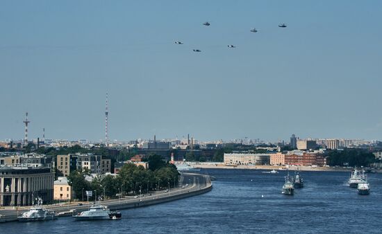 Russia Navy Day Parade Rehearsal