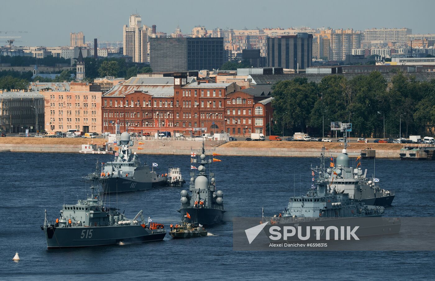 Russia Navy Day Parade Rehearsal