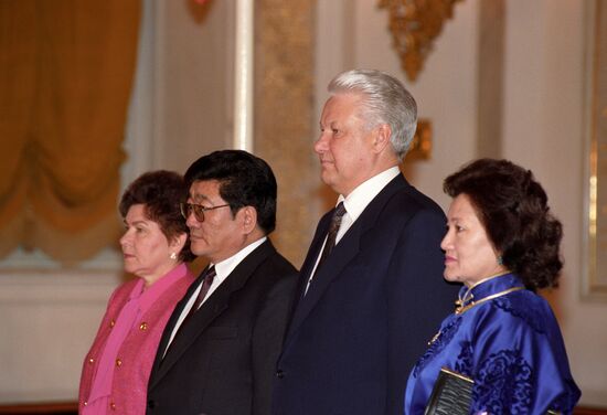 President of Mongolia Punsalmaagiin Ochirbat's official visit to Russia