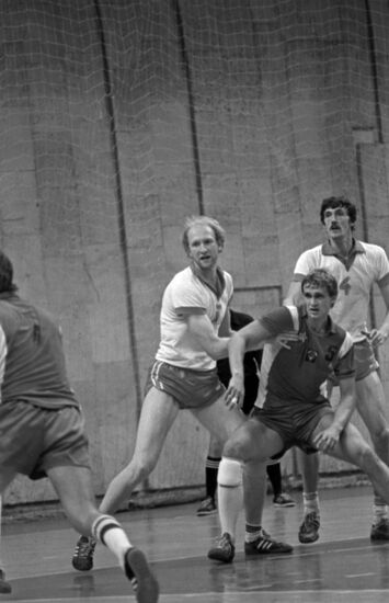 Soviet handballer Alexander Rymanov