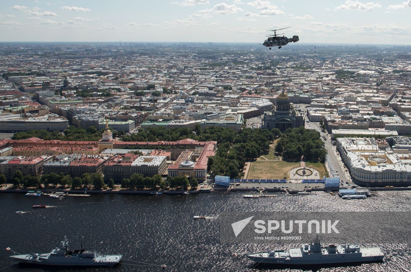 Russia Navy Day Preparations