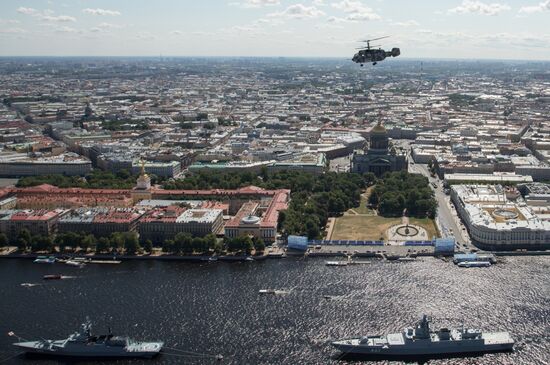 Russia Navy Day Preparations