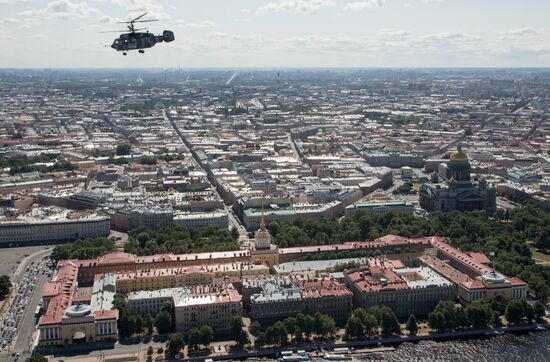 Russia Navy Day Preparations