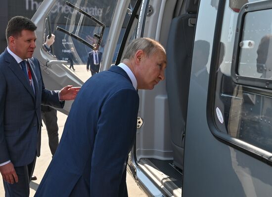 Russia Putin MAKS Airshow Opening
