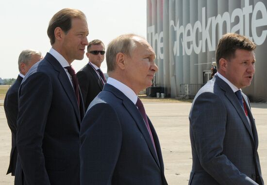 Russia Putin MAKS Airshow Opening