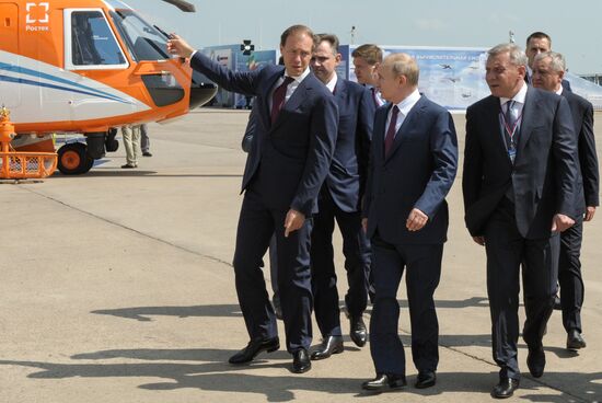 Russia Putin MAKS Airshow Opening