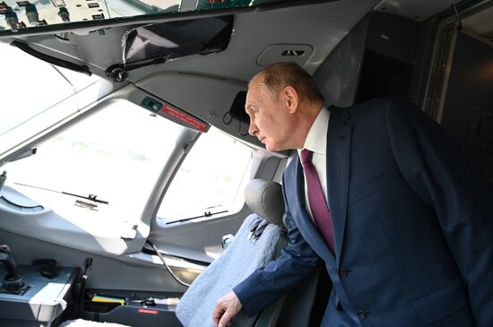 Russia Putin MAKS Airshow Opening
