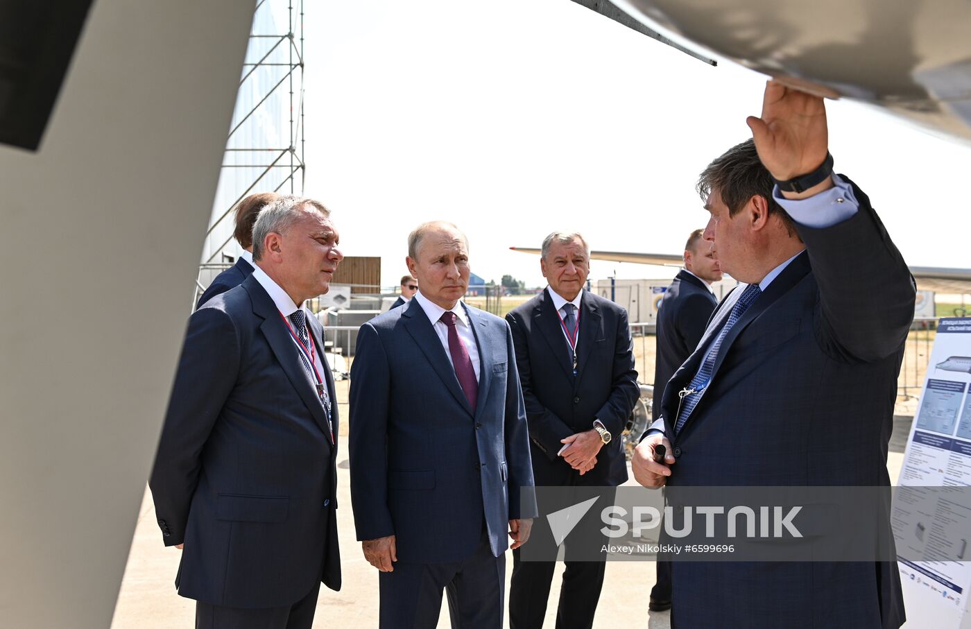 Russia Putin MAKS Airshow Opening