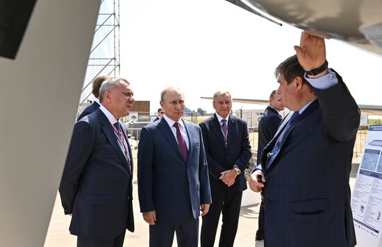Russia Putin MAKS Airshow Opening