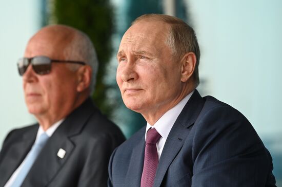 Russia Putin MAKS Airshow Opening