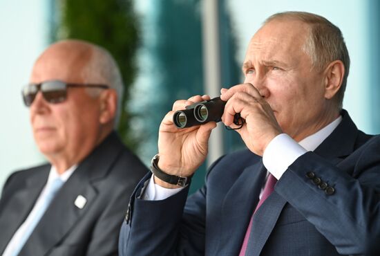 Russia Putin MAKS Airshow Opening