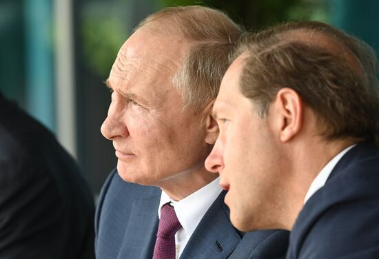 Russia Putin MAKS Airshow Opening