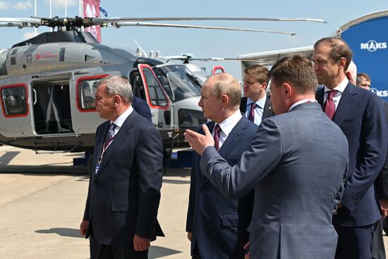 Russia Putin MAKS Airshow Opening