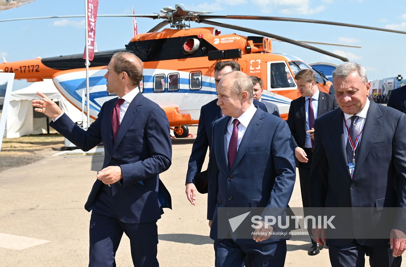 Russia Putin MAKS Airshow Opening