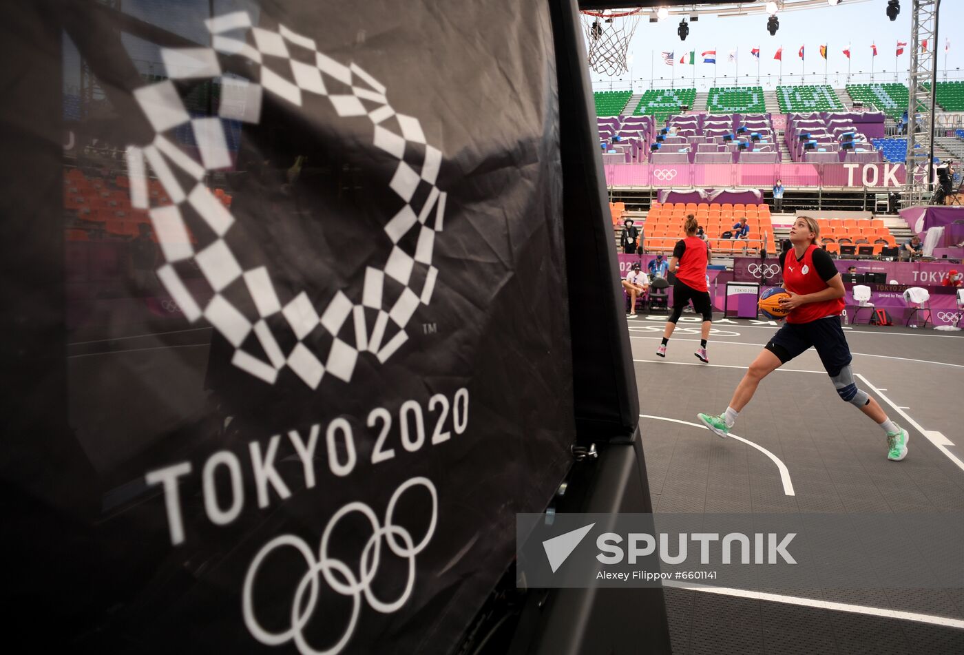 Japan Olympics 2020 3x3 Basketball Russia Training