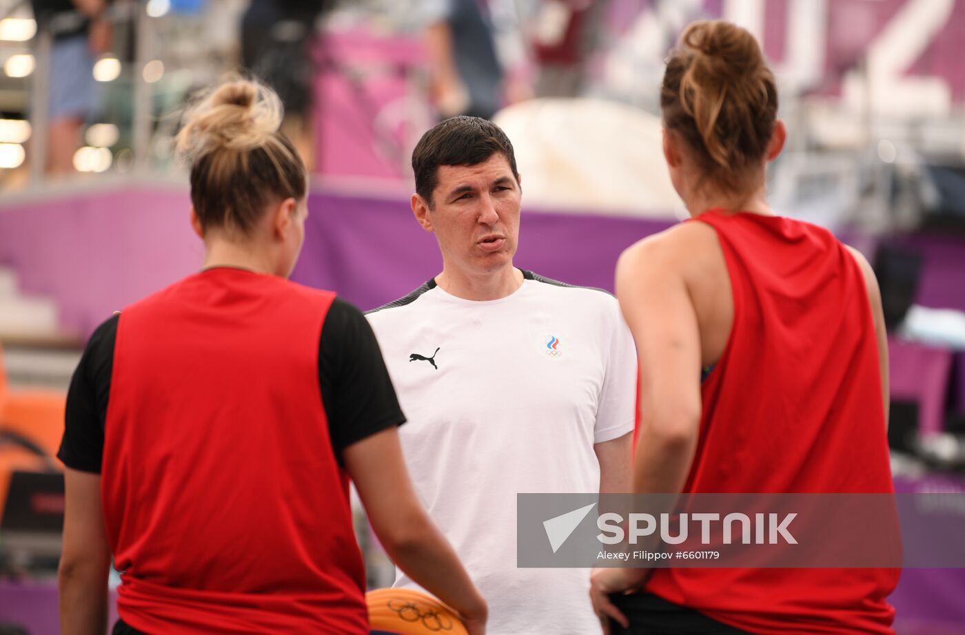 Japan Olympics 2020 3x3 Basketball Russia Training