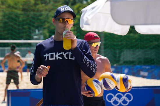 Japan Olympics 2020 Beach Volleyball Russia Training