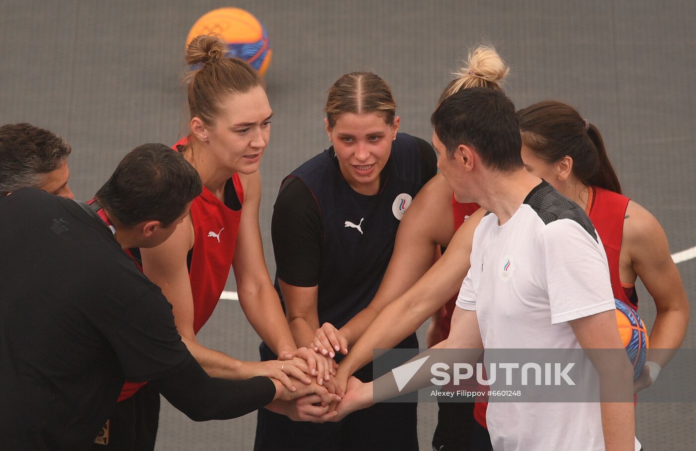 Japan Olympics 2020 3x3 Basketball Russia Training