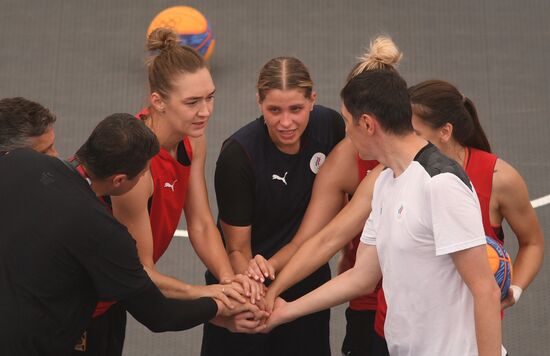 Japan Olympics 2020 3x3 Basketball Russia Training