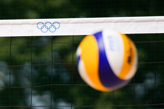 Japan Olympics 2020 Beach Volleyball Russia Training