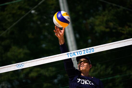Japan Olympics 2020 Beach Volleyball Russia Training