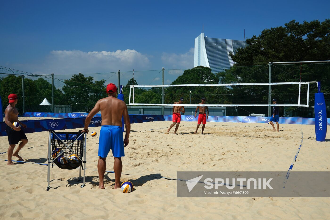 Japan Olympics 2020 Beach Volleyball Russia Training