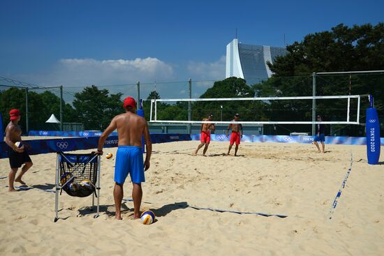 Japan Olympics 2020 Beach Volleyball Russia Training