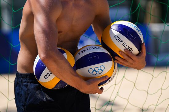 Japan Olympics 2020 Beach Volleyball Russia Training