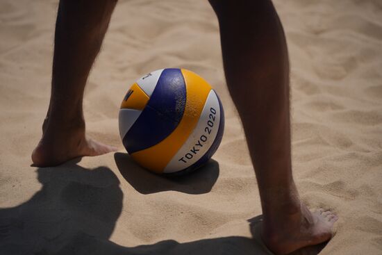 Japan Olympics 2020 Beach Volleyball Russia Training