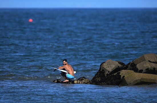 Japan Olympics 2020 Surfing Training