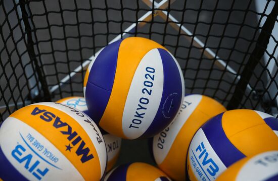 Japan Olympics 2020 Beach Volleyball Russia Training